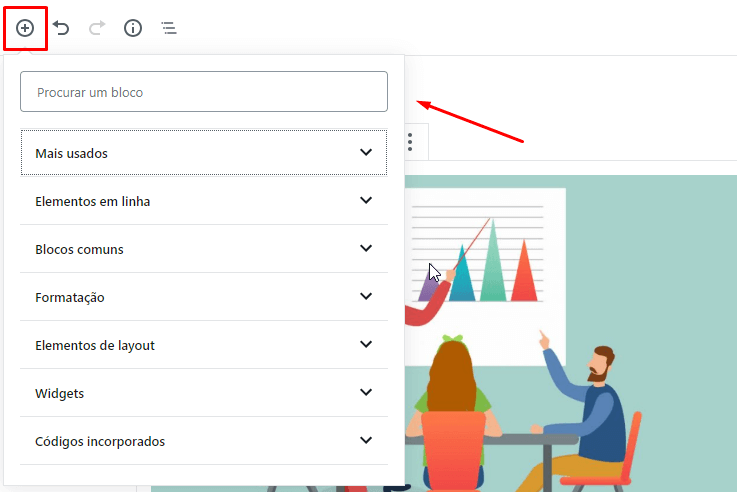 Adicionando blocos para criar conteúdo Adicionando blocos para criar conteúdo