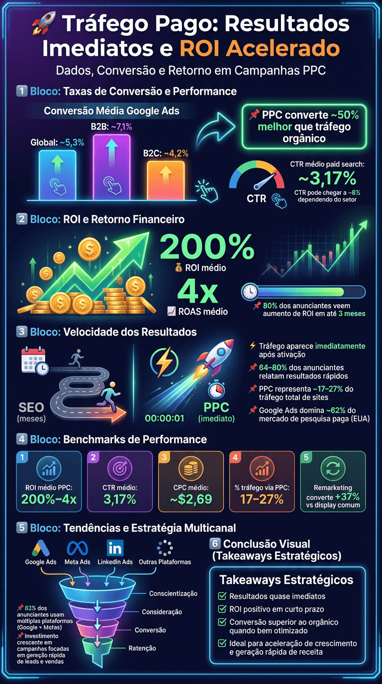 Tráfego Pago e Remarketing para Resultados Rápidos