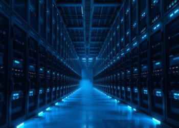 Datacenter corporativo com cluster Ceph de storage distribuído em servidores interconectados